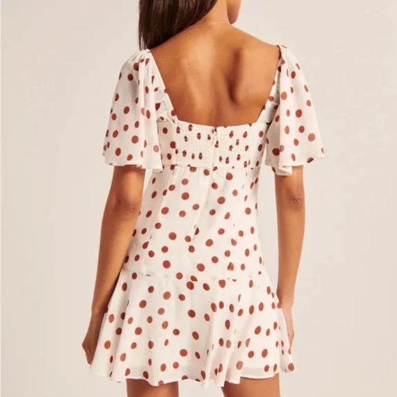 Abercrombie Flutter Sleeve Keyhole Mini Dress - Picture 4 of 5